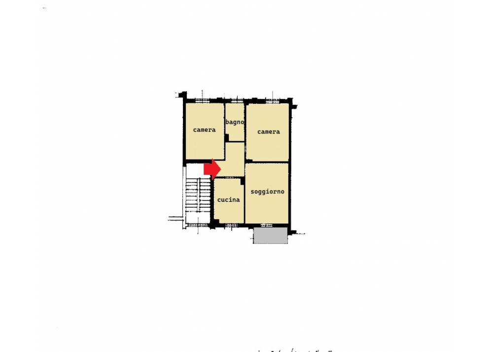 Vendita Appartamento a Parma trilocale Zona Ospedale di 82 mq