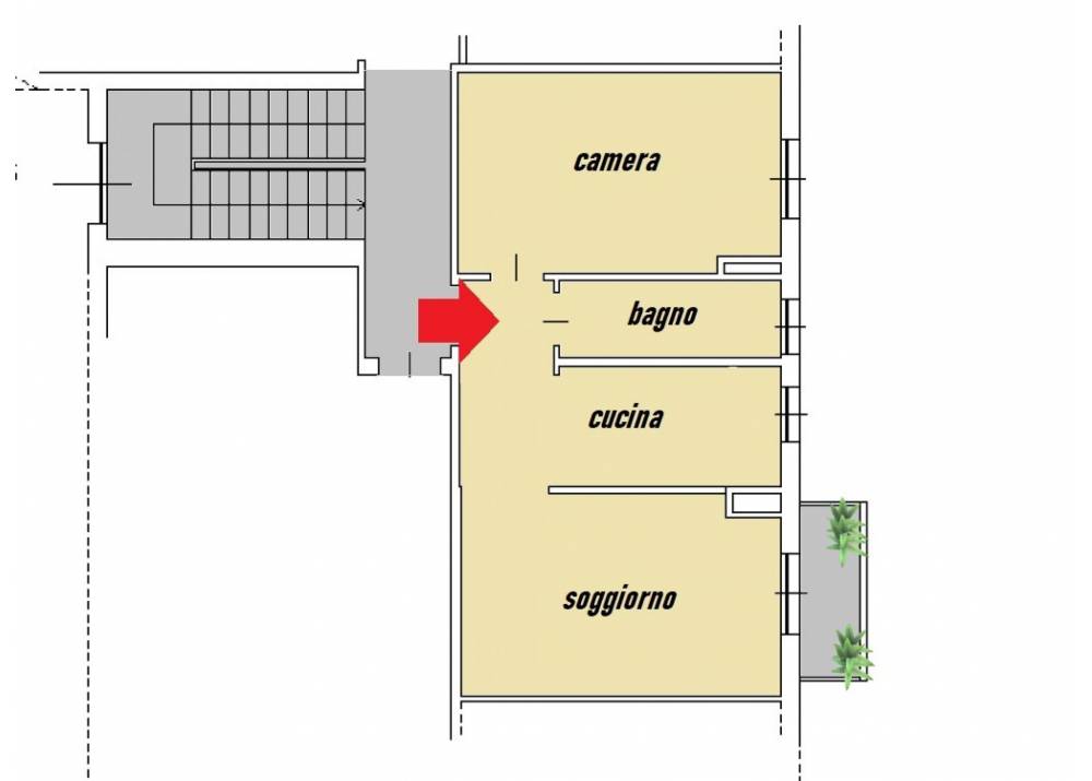 Vendita Appartamento a Parma bilocale San Leonardo di 48 mq