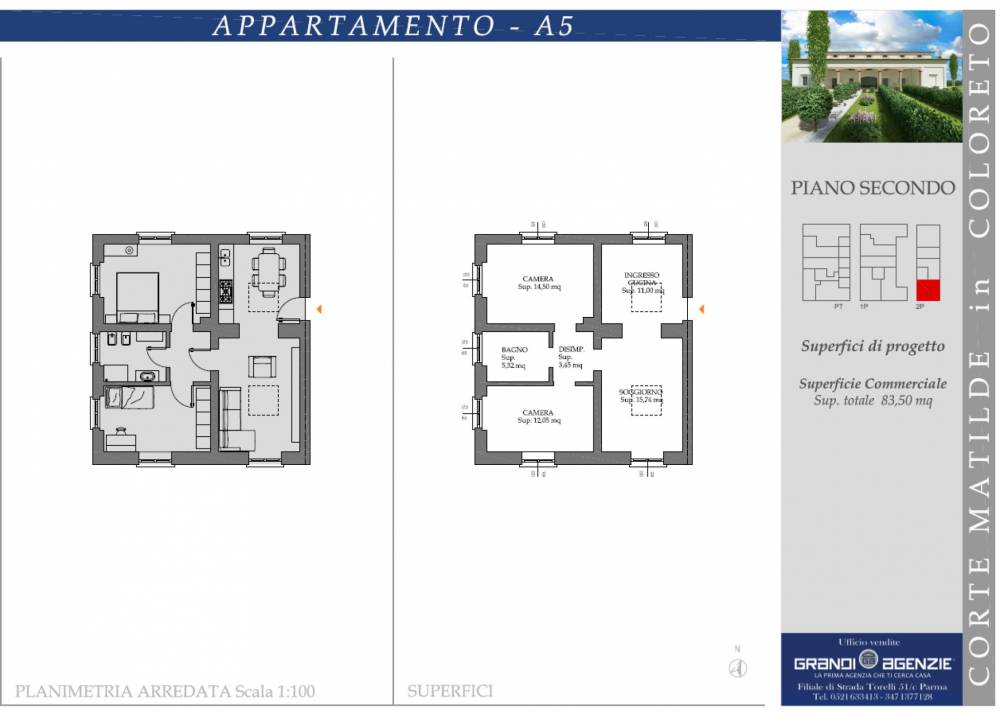 Vendita Appartamento a Parma trilocale  di 83,50 mq